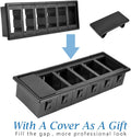 Rocker Switch Panel Switch Holder Housing Kit - Black Plastic