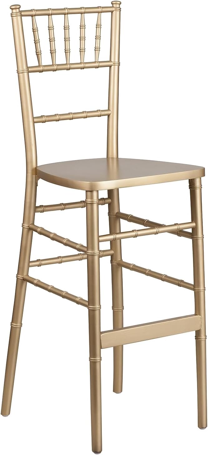 Hercules Wood Chiavari Chair, Gold, 2-Pack