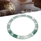 40mm Ceramic Watch Bezel Insert Ring Clear Scale Luminous Replacement Bezel Insert Protective Ring for Watches (White