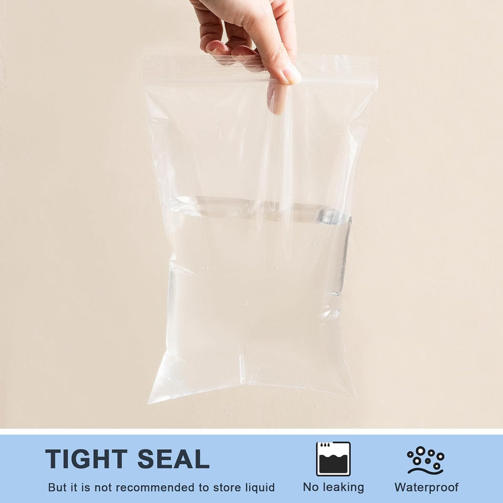 8 X 10 Inch (1000 Pcs) Clear Plastic Reclosable Zipper Poly Bags