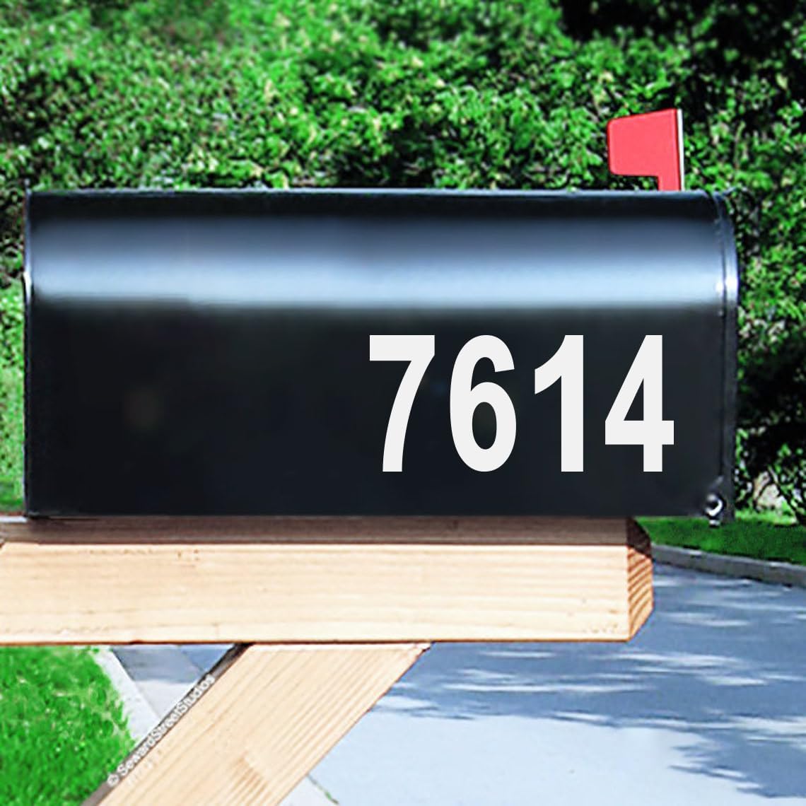 Reflective Mailbox Numbers Sticker Decal Waterproof Number Self Adhesive | 5 Sets (4" x 5 sets) Die Cut Classic Style