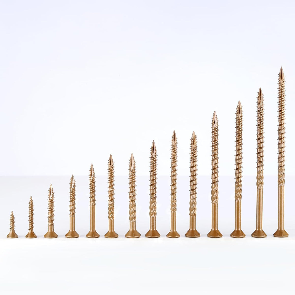Deck Screws #8 x 1-3/4 Inch, 125 PCS Wood Screws Torx Drive Head for Outdoor Decking Wood Fence, Exterior Epoxy