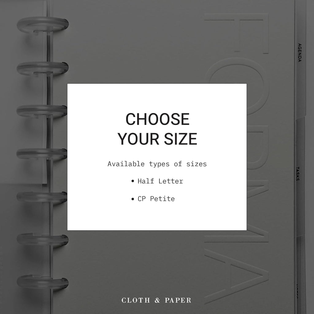 FORMA Modular Planner System – Premium Discbound Half Letter Undated Planner with Clear Discs, Covers, Dividers