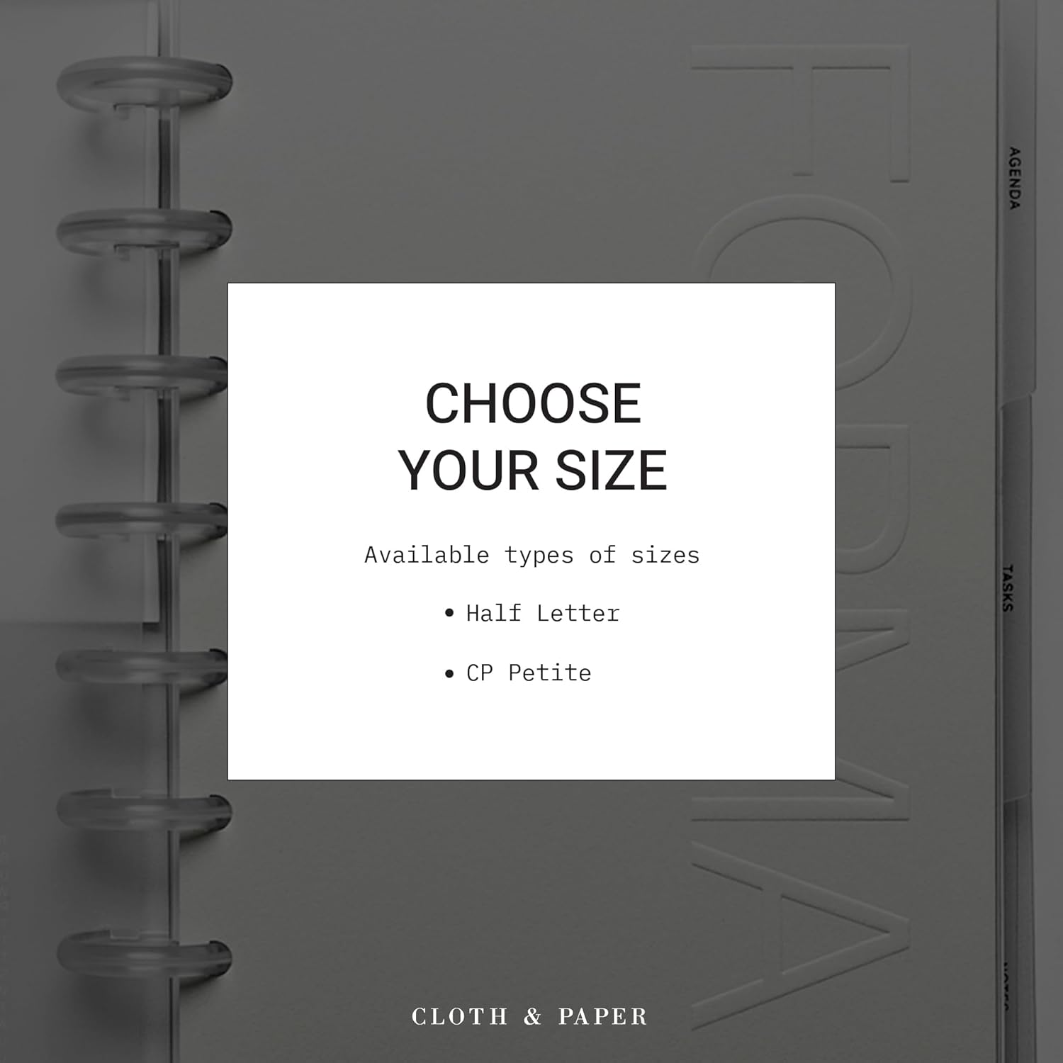 FORMA Modular Planner System – Premium Discbound Half Letter Undated Planner with Clear Discs, Covers, Dividers