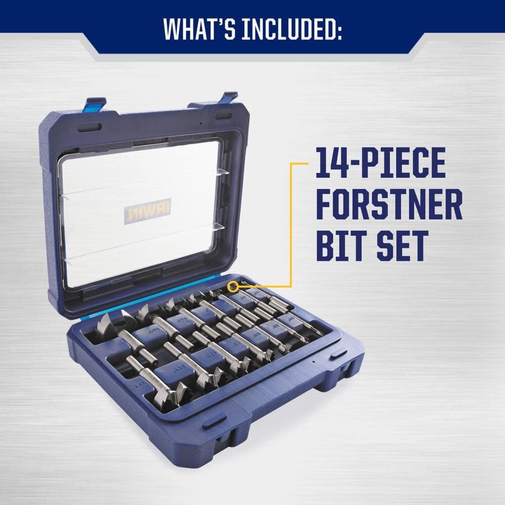 Marples Forstner Bit Set, Wood Drill Bits, Made of Carbon Steel, Ideal for Fine Woodworking, Cabinet-Making and More