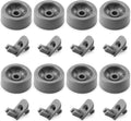 8 Pack WD35X21041 Dishwasher Wheels Lower Dishrack Roller Axle Kit Compatible with GE Dishwashers Replaces WD12X10136 WD12X10277 WD12X10261 WD12X10107