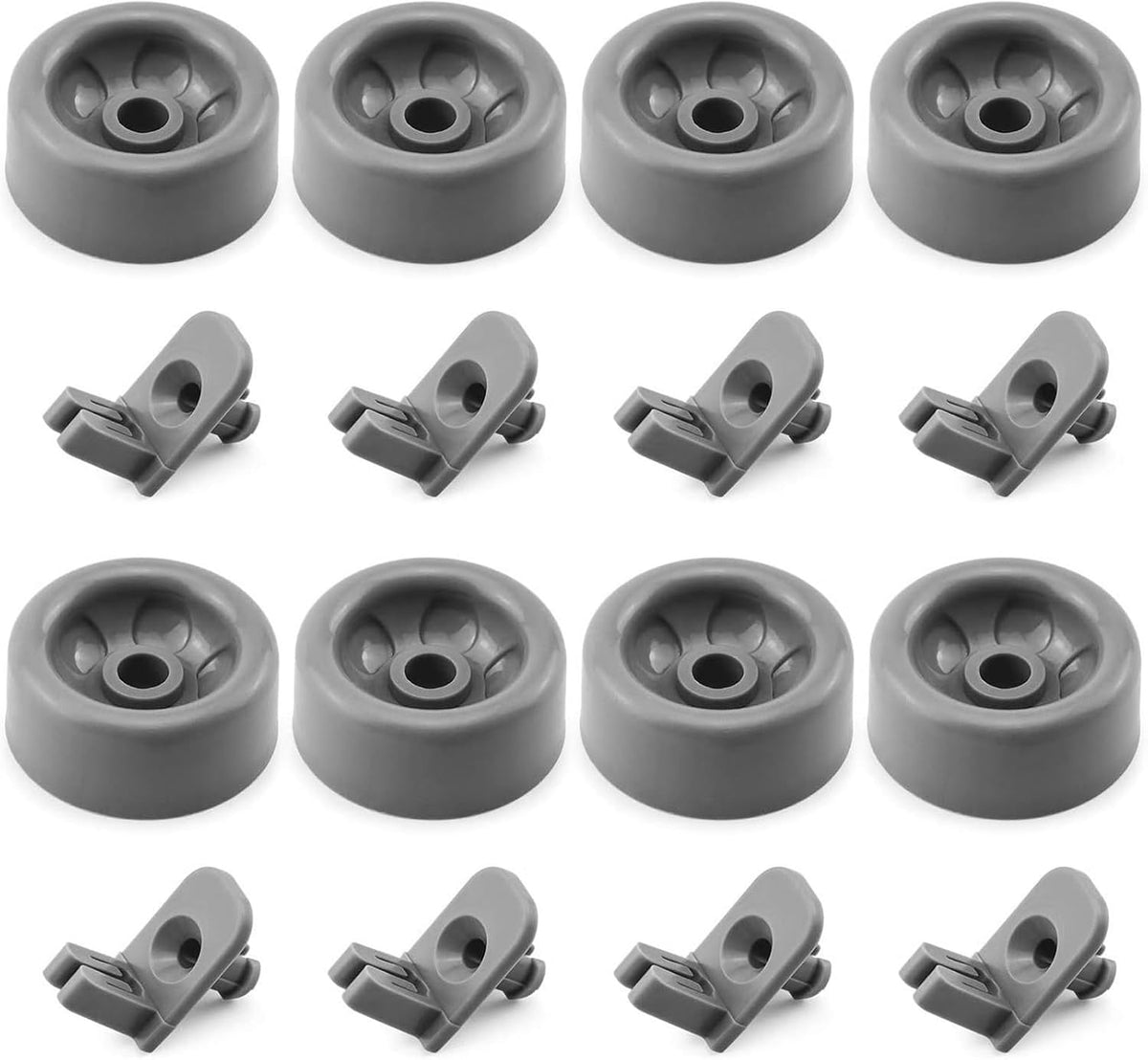 8 Pack WD35X21041 Dishwasher Wheels Lower Dishrack Roller Axle Kit Compatible with GE Dishwashers Replaces WD12X10136 WD12X10277 WD12X10261 WD12X10107