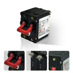 LENKRAD A-Series Red Toggle Circuit Breaker - Double Pole 15A