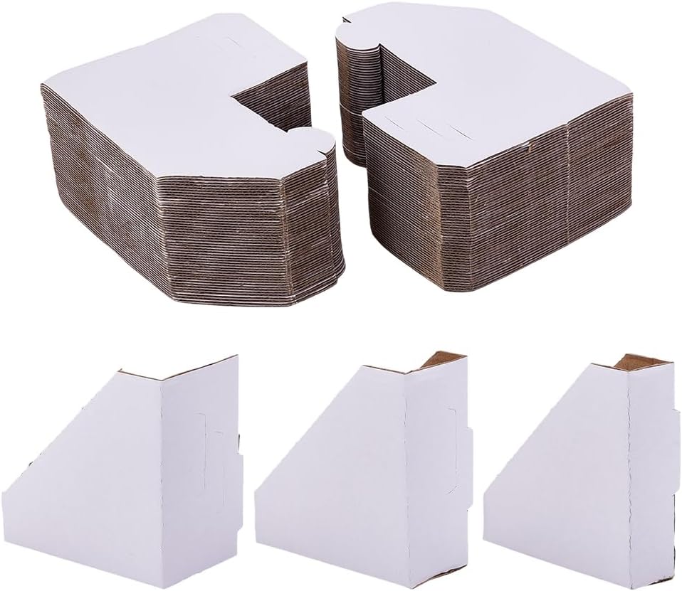 100PCS Adjustable Cardboard Corner Protectors, 1" 1.5" and 2.1" Thickness White Picture Frame Corner Protectors