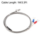 uxcell K-Type Thermocouple Temperature Sensors M6 Thread Probe with 1M/3.3Ft Wire 3pcs
