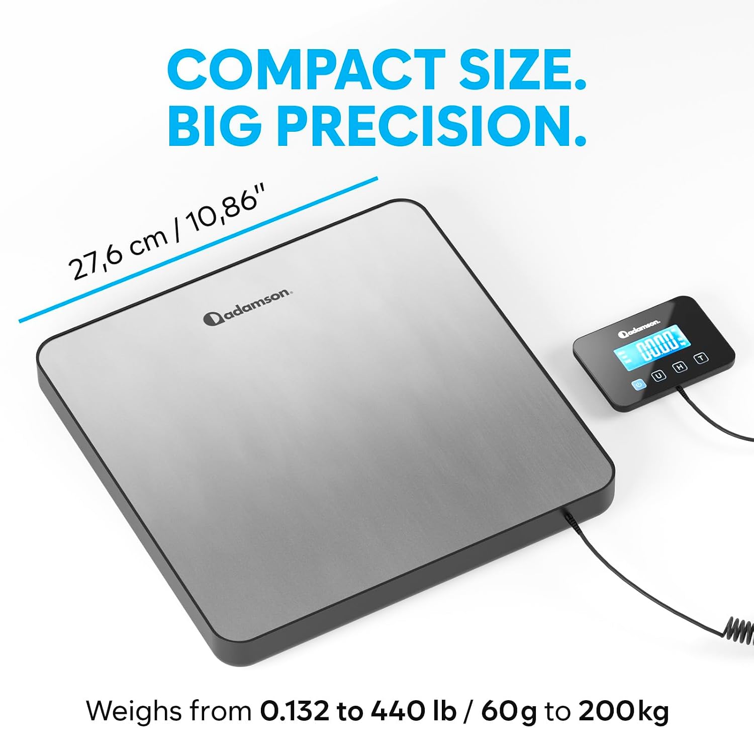 Shipping Scale for Small Business - 440 lbs/0.35oz - High Accurate Digital Postal Scale with Hold/Tare Function