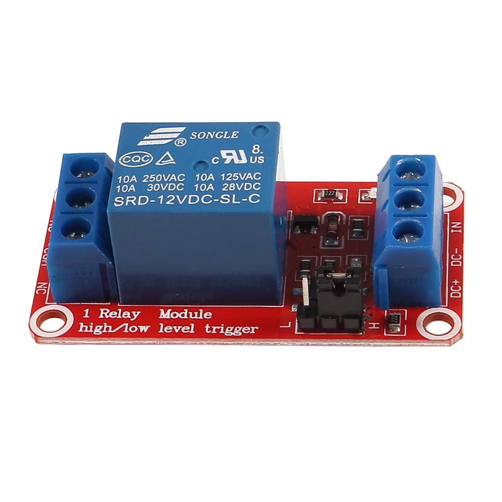 2pcs 5V One Channel Relay Module Relay Switch with OPTO Isolation High Low Level Trigger (5V)