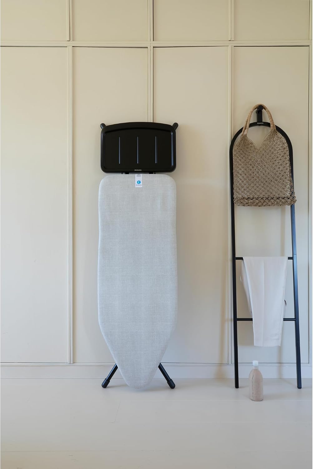 XL Comfort Ironing Board with Solid Steam Generator Rest | Large (Size C) | Fairtrade Denim Gray Cover | Adjustable