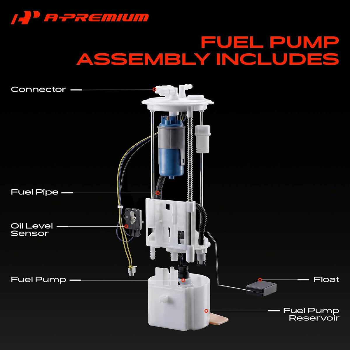 A-Premium Electric Fuel Pump Module Assembly Compatible with Honda, Acura