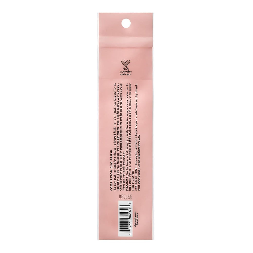 Complexion Duo Brush, Makeup Brush For Applying Foundation & Concealer, Creates An Airbrushed Finish, Made With