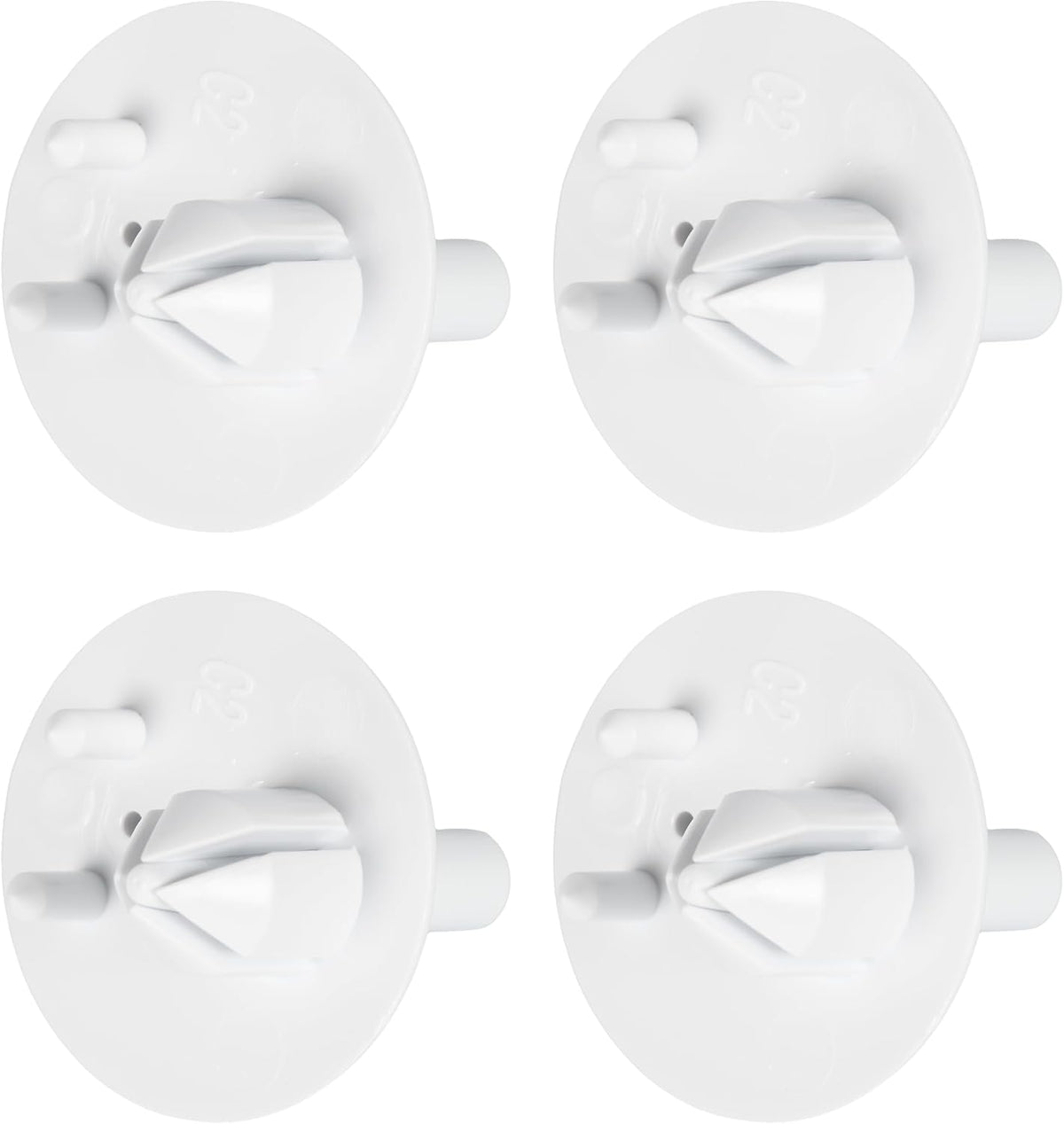Smart Choice 241993101 Refrigerator Front Crisper Cover Support 4 Pack Compatible with Frigidaire, Compatible with Kenmore Refrigerators, Replaces AP4427109 PS2358880
