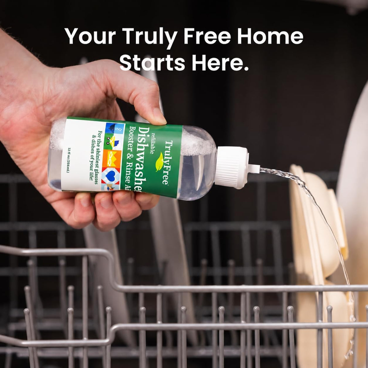 Dishwasher Booster & Rinse Aid Refills - Pack of 3
