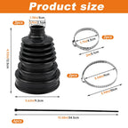 2 PCS CV Axle Boot Repair Kit, Upgraded Thickened Dustproof Universal