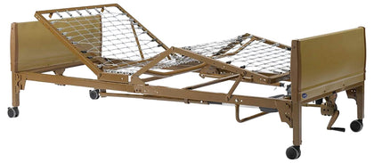 Homecare Bed | Semi-Electric Hospital Bed for Home Use Brown 80" x 36" x 6.5