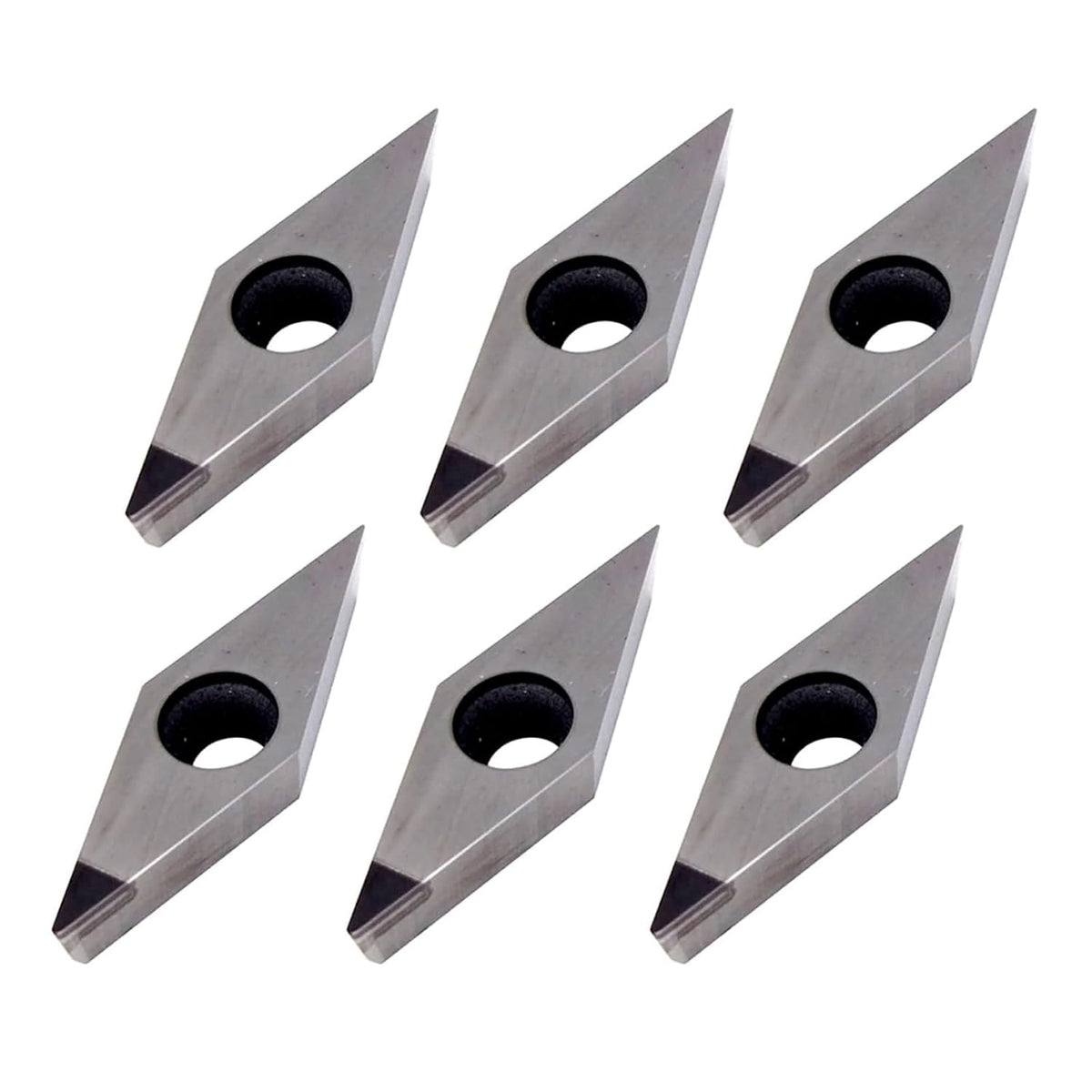 6 PCS PCD Turning Inserts VNMG160402/04/08 CNC PCD Diamond Inserts Carbide Inserts CNC Inserts