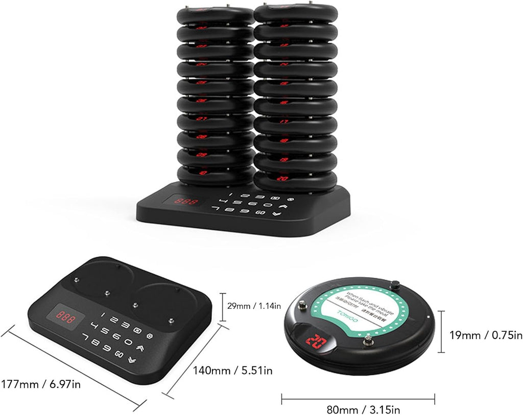 Restaurant Pager System. Wireless Water Proof Calling System for Food Cafes