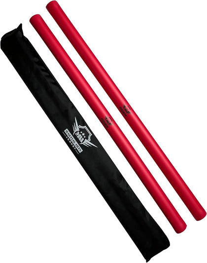 Foam Escrima Sticks with Armory Carry Bag Case - Pair