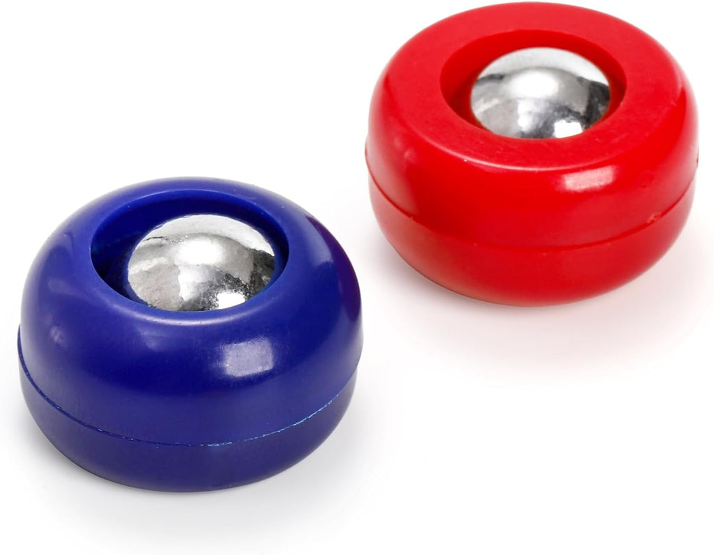 32 Pieces Mini Shuffleboard Replacement Pucks, Shuffleboard Rollers Set Mini Tabletop Curling Sliders Beads Board