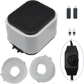 Aquarium Air Pump for Large Fish Tanks up to 300/600 Gallons Dual Outlet 5W/10W,190/260GPH Adjustable Aerator with