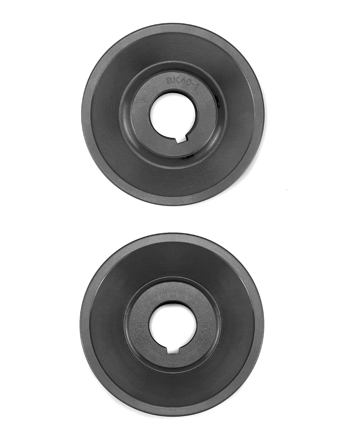 QWORK BK401 V-Belt Pulley 1" Bore, Cast Iron Single Groove Web Sheaves, 3.95" Outer Diameter, 6330 RPM, High Wear and Galling Resistance A Belt Section