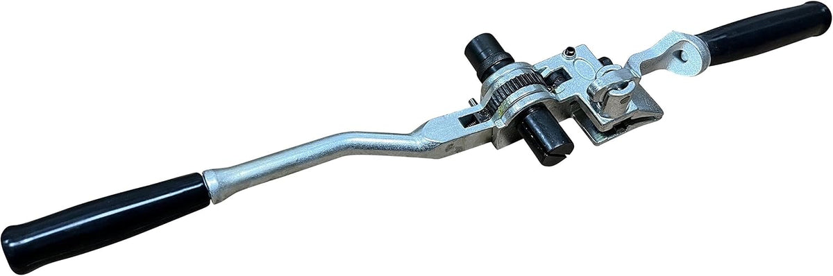 2-in-1 Stainless Steel Strapping Tensioner Piler Banding Tools, Fastening Cutting and Hammering Straps Packing