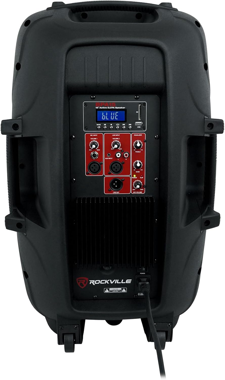 BPA15 15" Active PA Speaker Pair Bundle with Mix12FX Mixer | 800W Peak / 200W RMS Each, Bluetooth, RWM1203VH Dual
