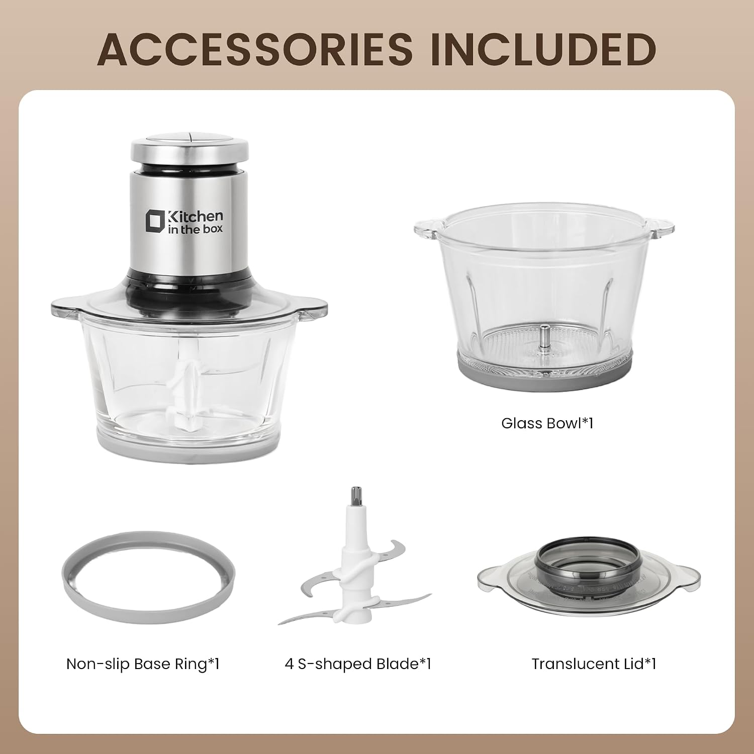 3cups Mini Food Processors,Small Meat Grinder & Food Chopper Electric