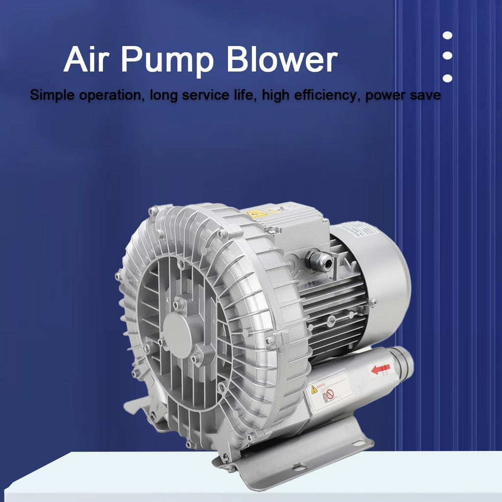Vacuum Regenerative Blower, 110V 370W High Pressure Vortex Ring Blower