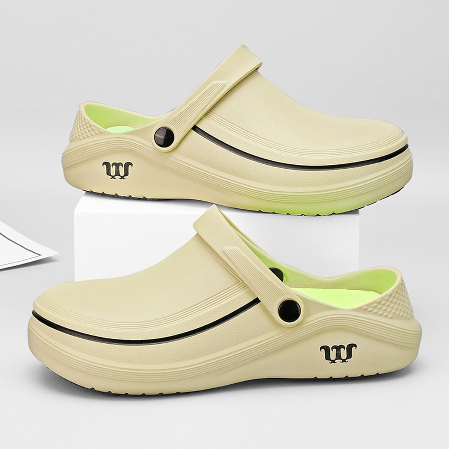 Men's Women's Work Clogs - Unisex Garden Chef Shoes Non Slip Waterproof Nurse Kitchen Food Service Shoes