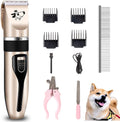 Dog Clippers Grooming Kit and Paw Trimmer,Cordless,Low Noise, Electric Quiet,Rechargeable, Dog Trimmer Grooming, Pet