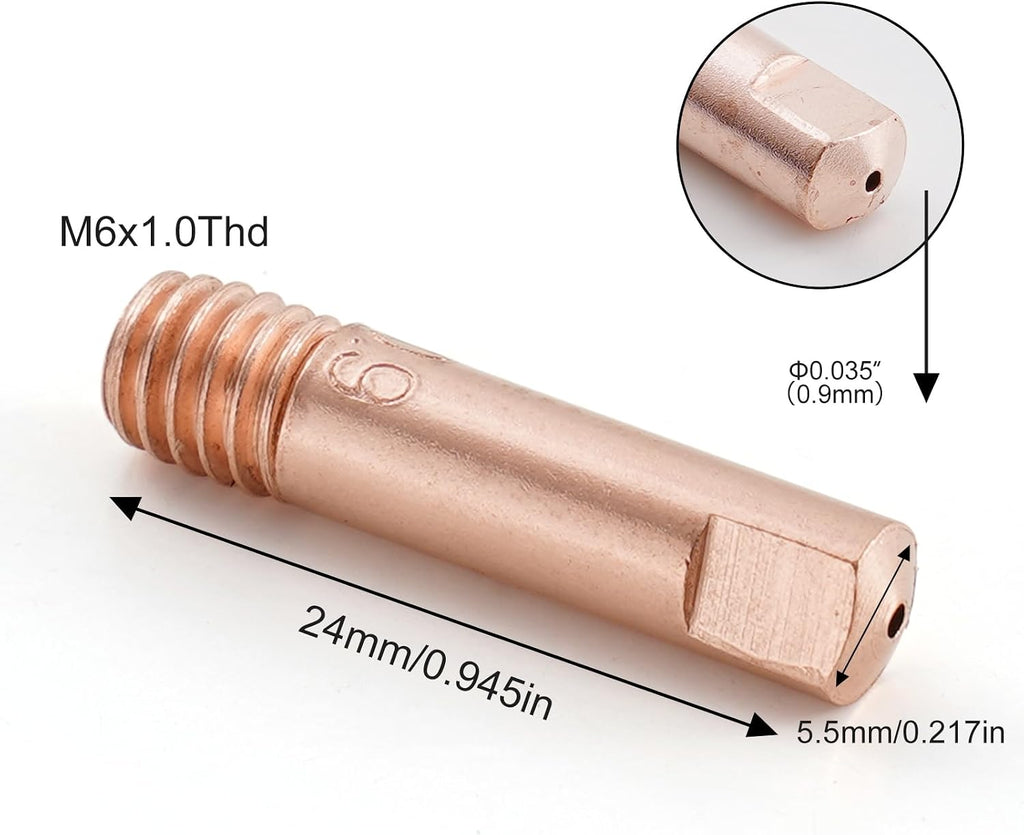 MIG Welding Contact Tips 15AK 11-35 (0.035") 30-pk
