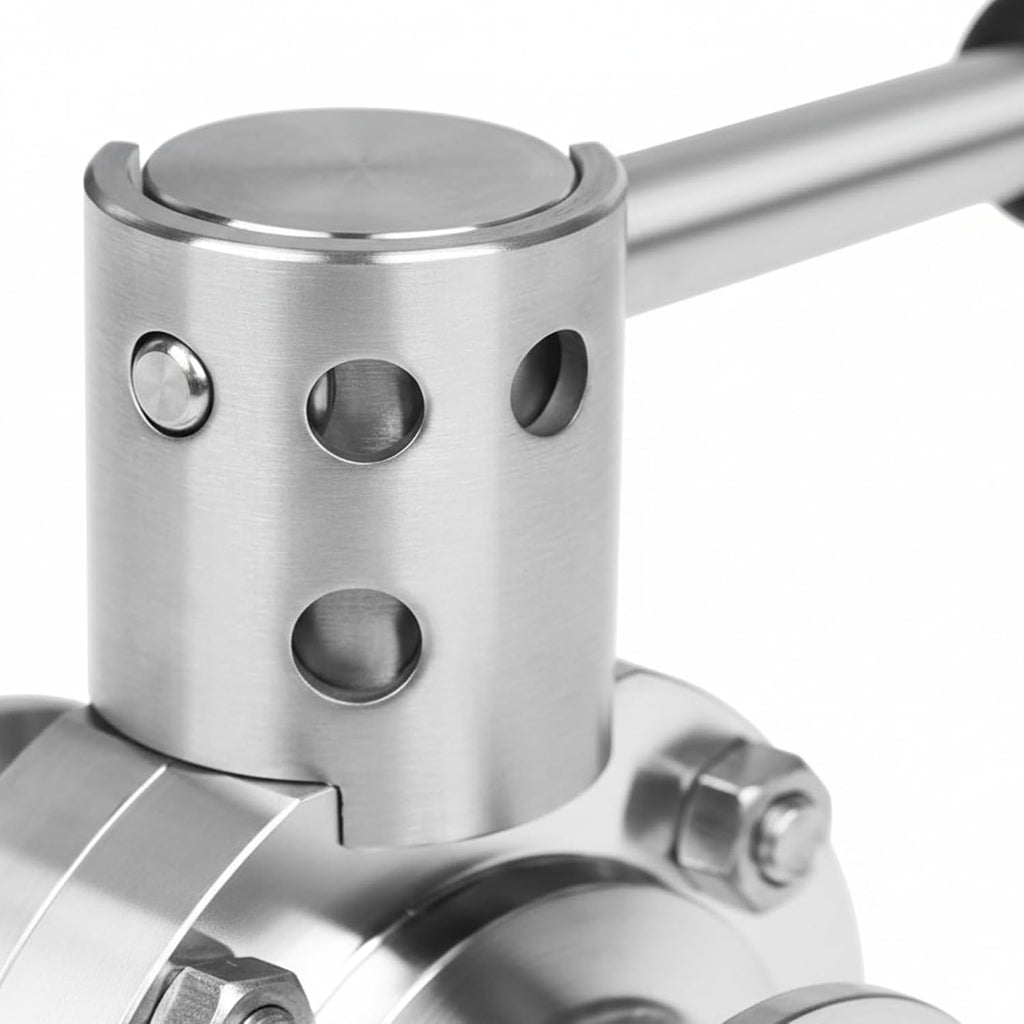 SUS304 Stainless Steel Butterfly Valve, 2 Pack, 1" Inch