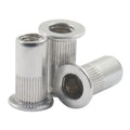 #6-32 Rivet Nuts, 100Pcs, Aluminum Flat Head