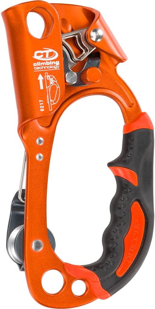 Quick Roll Ascender, Right Hand, Orange | Climbing Technology Quick Roll Ascender - Lightweight Aluminum, Fast Rope