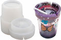 Double Layer Resin Molds Kit Silicone for Epoxy - Unityown Car Ashtray with Lid Smell Proof - DIY Crystal Silicone