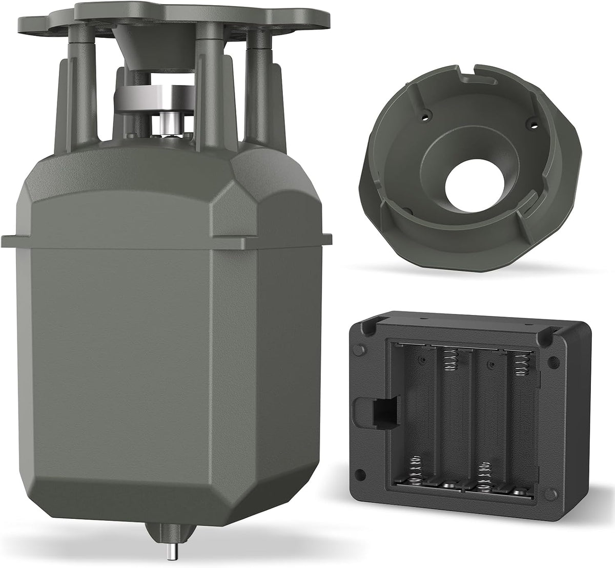 Deer Feeder Motor Kit, 8 AA Battery Powered for Extended Runtime, Rotating Lock & DIY Mounting, Batteries Not Included