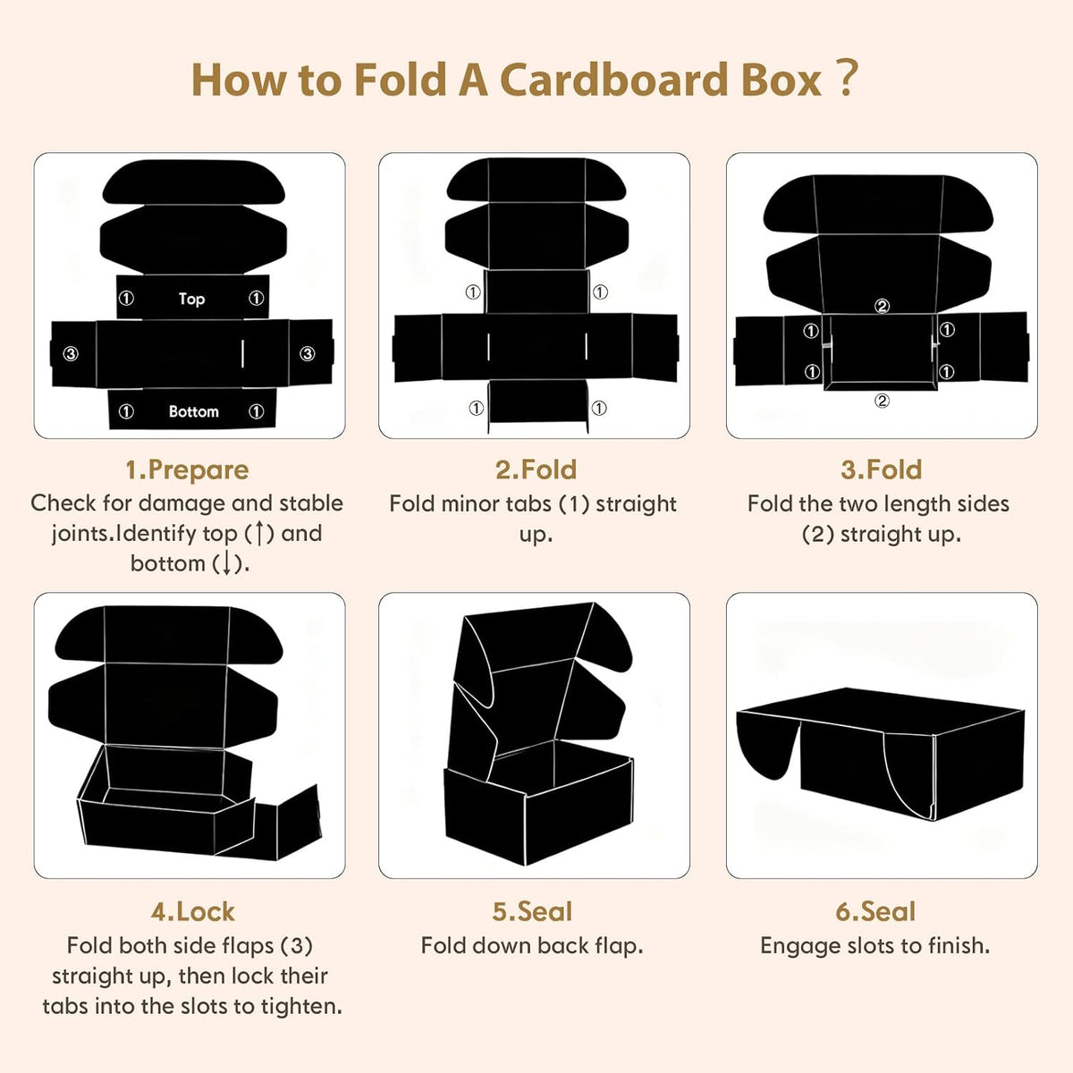 Shipping Boxes 25 Pack, Corrugated Cardboard Mailer Boxes for Small Business, Easy Fold Literature Mailers, Heavy