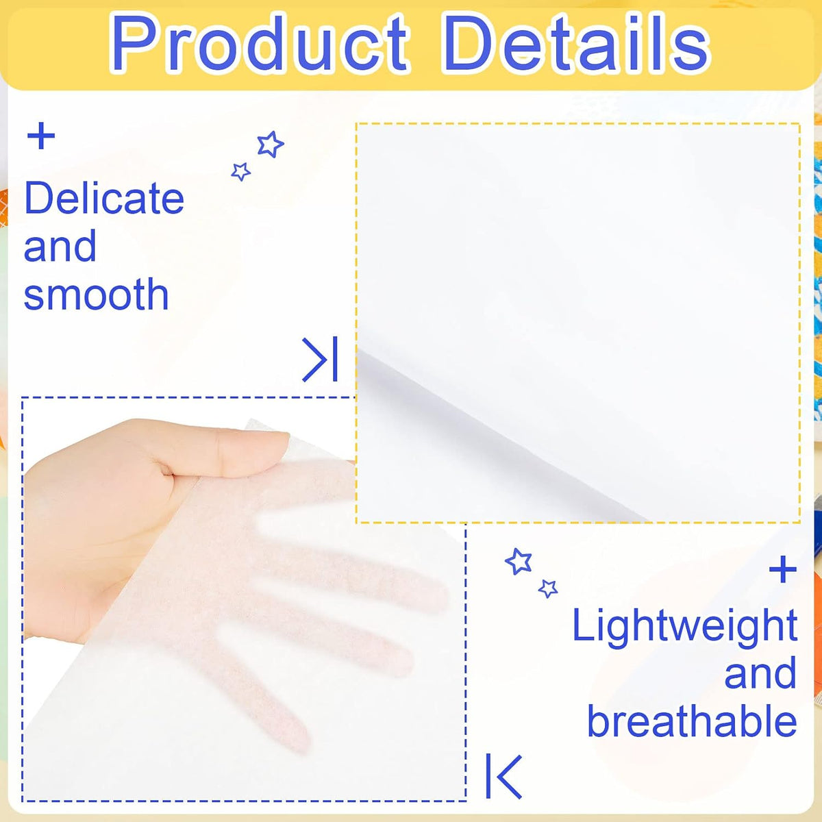 100 Sheets 15 x 20 Inch Acid Free Archival Tissue Paper White