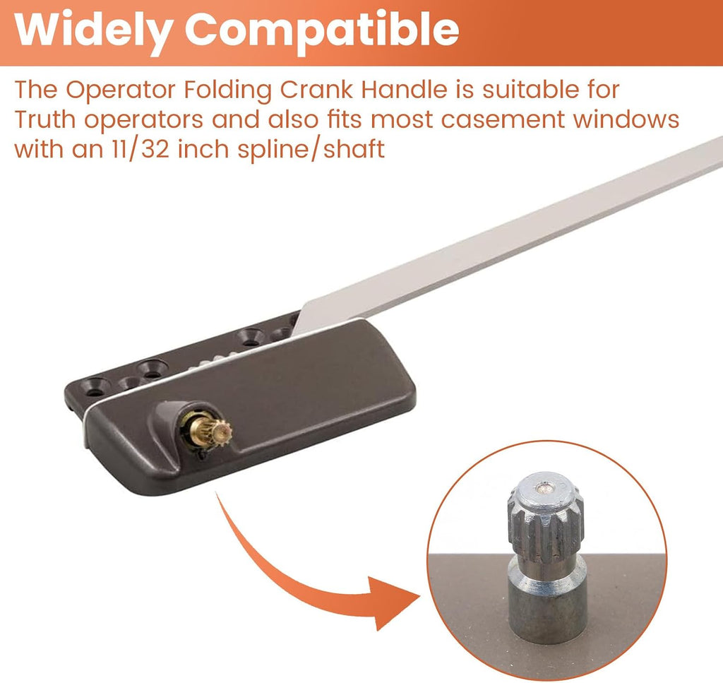 11/32" Folding Window Crank Handle for Prime-Line TH 22243