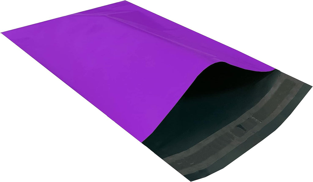Purple Poly Mailer Envelopes 7.5" x 10.5" Pack of 100