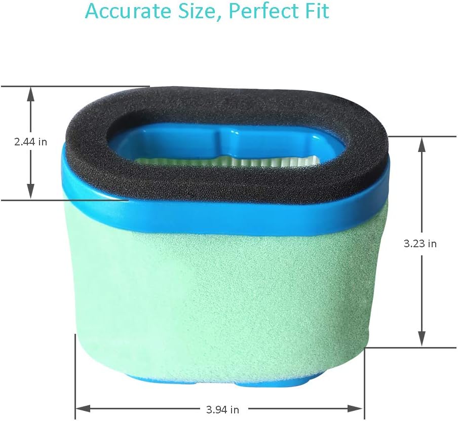 498596 Air Filter with 273356S Pre Filter Replacement for B&S 690610 697029 4207 5059 Engine, Lawn Mower Parts