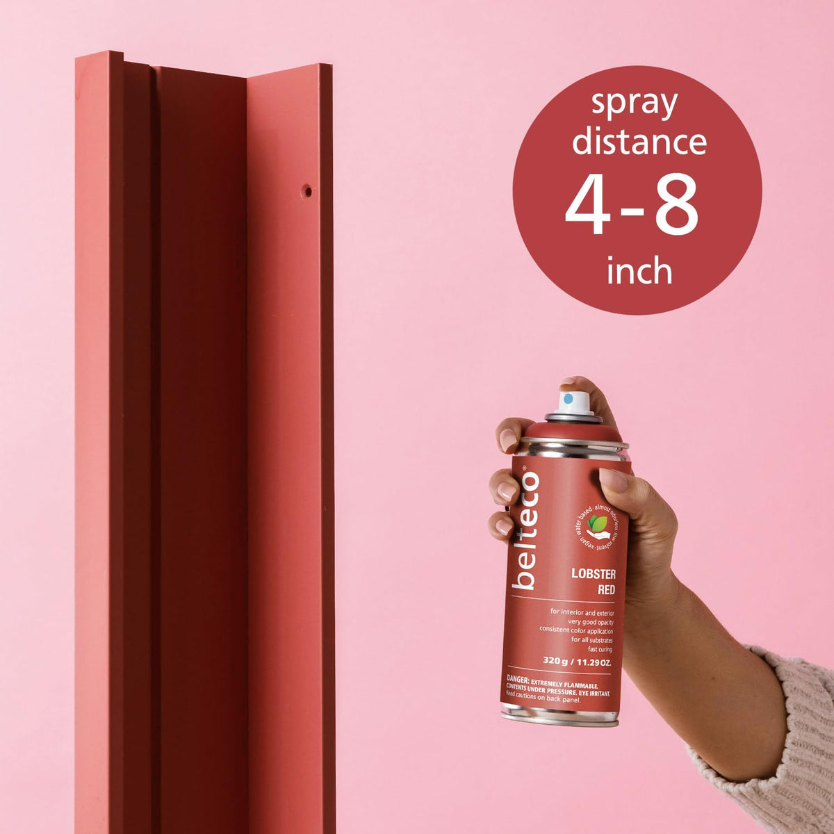 Lobster Red Spray Paint | Water-based Spray Paint Red