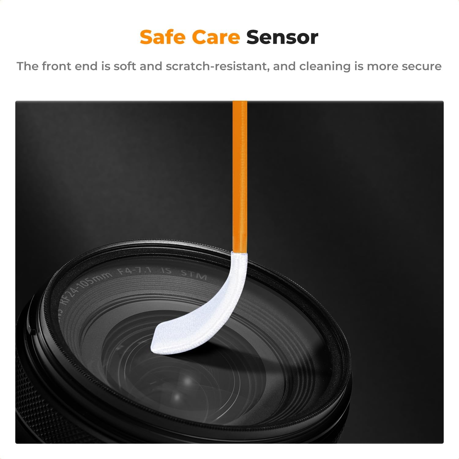 6 Pack Full-Frame Sensors Cleaning Swabs, Camera Clean | 24mm Sensor Swabs,Vacuum Packed,Soft and Flexible,Smooth and