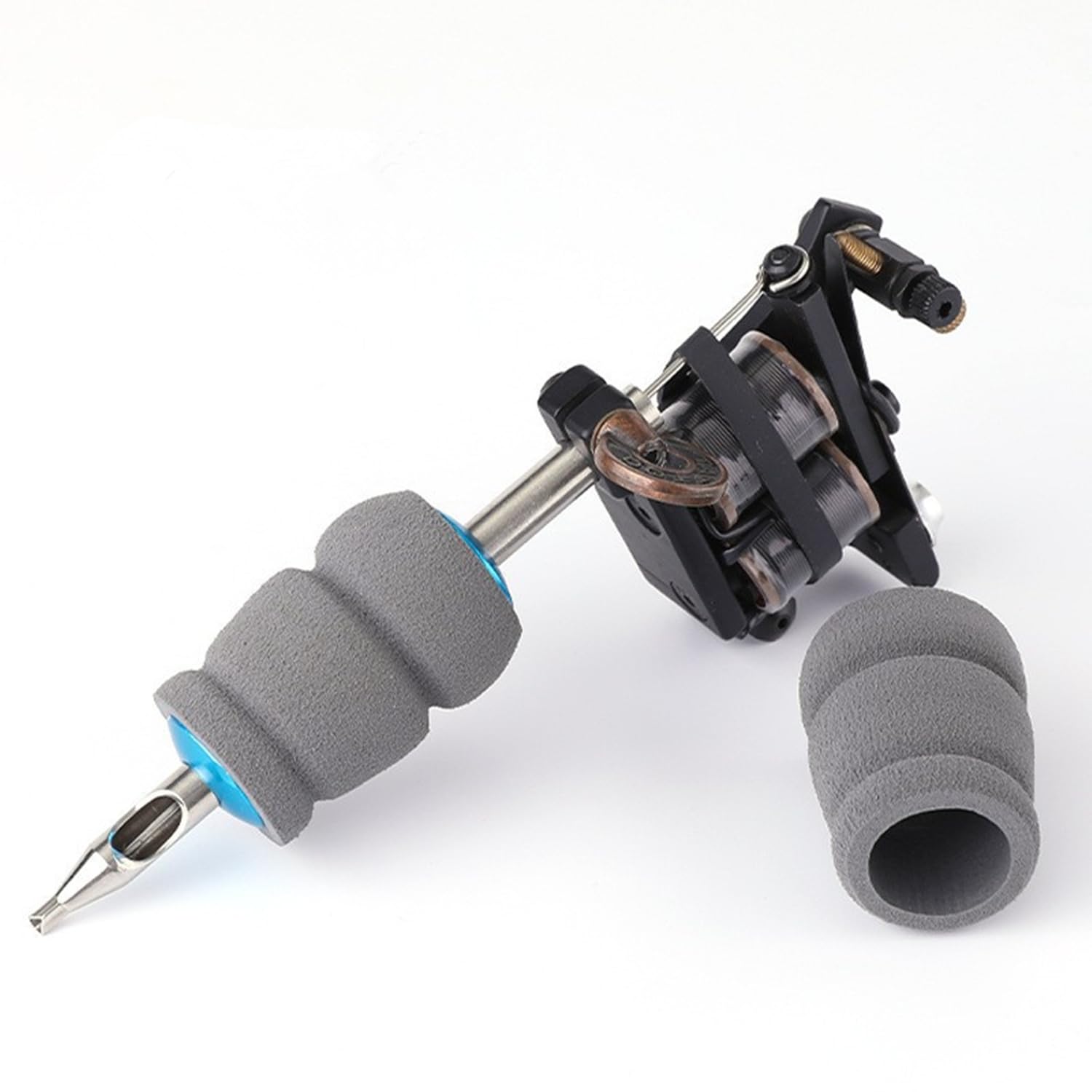 10 Pieces Grey Tattoo Grip Wrap Foam Tattoo Grip Cover Tattoo Pen Cover Tattoo Machine Grip Handle Holder Cover