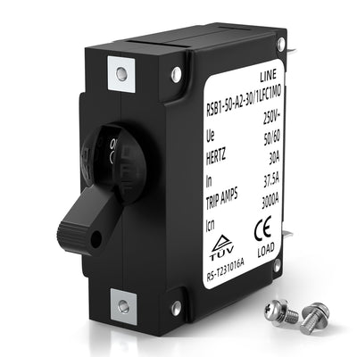 Joinfworld 30 Amp Circuit Breaker, Toggle Single Pole